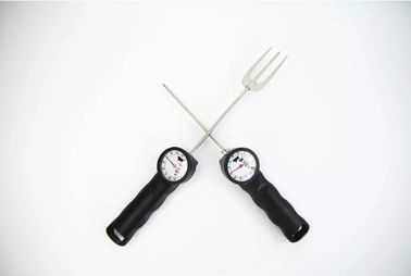Instant Read Trident BBQ Tools Curved Body Shape Meat Thermometer Fork